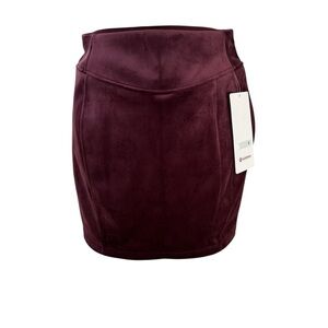 Lululemon Athletica Deep Burgundy Velvety Mini Skirt Holiday Gift Ready